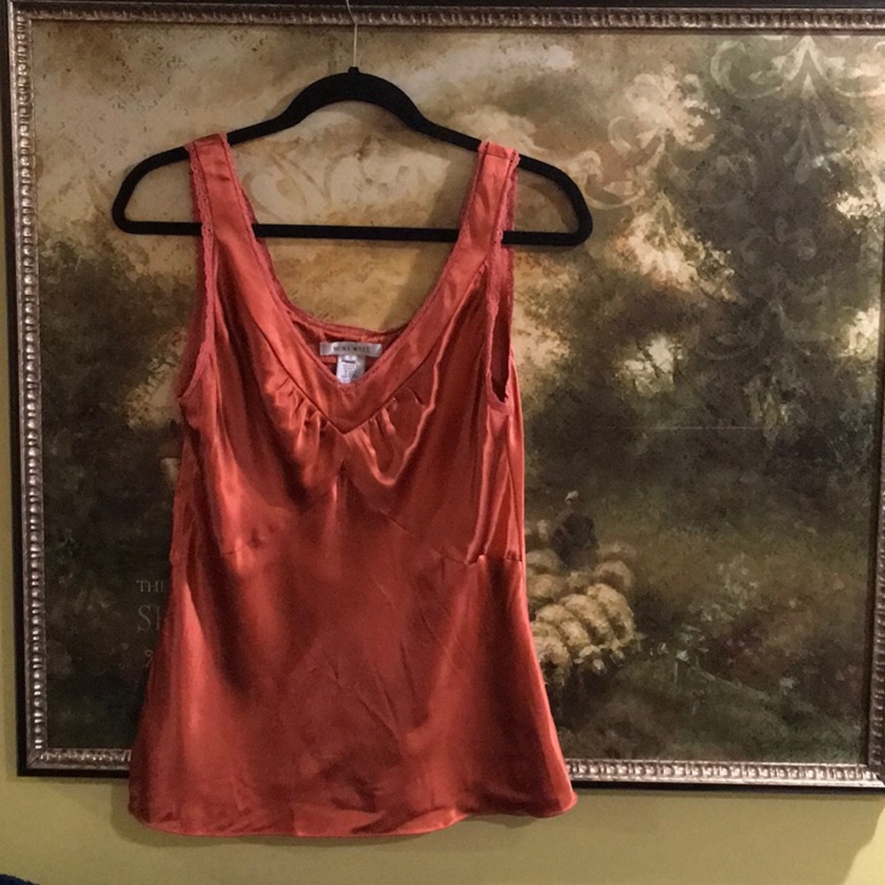 NINE WEST 100% Silk Tank Top